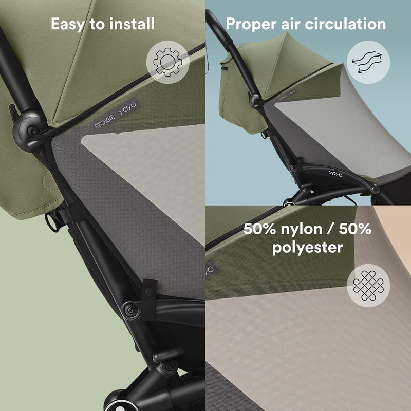 Stokke YOYO 6+ Mosquito Net for Stroller - Image 3