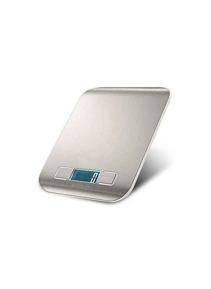 كراون ميزان الطعام الالكتروني الرقمي للمطبخ، يستخدم للطهي وخبز الأطعمة عالية الدقة، ميزان المجوهرات، شاشة LCD، متعدد الوظائف، وظيفة الفارغة، الفولاذ المقاوم للصدأ 5 كجم-AAA - Image 3