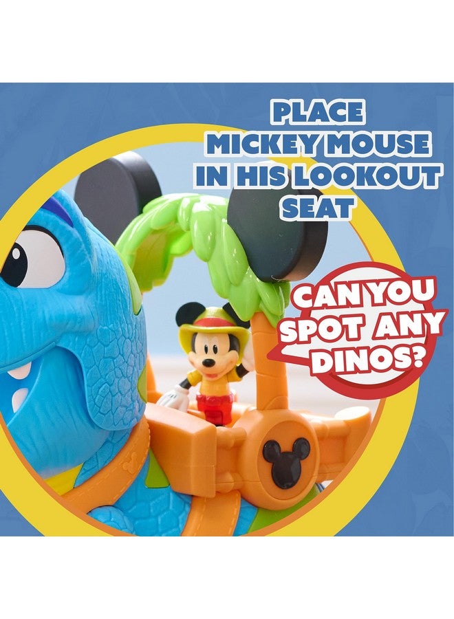 Just Play Disney Junior Mickey Mouse Funhouse Roarin' Safari Dino, 4-piece Figures and Playset, Dinosaur, Kids Toys for Ages 3 Up by Just Play - Image 5