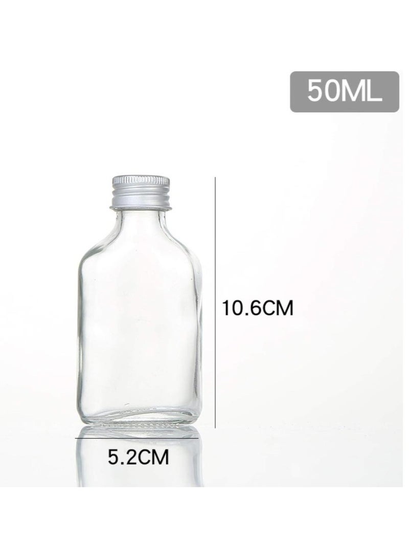 فوفو 12 قطعة 50 مللي زجاجة عصائر فارغة زجاج زجاجة مشروبات الحليب زجاجة القهوة Kombucha زجاجة زجاجة القهوة زجاجة زجاجة مشروبات متجر مقهى - Image 2