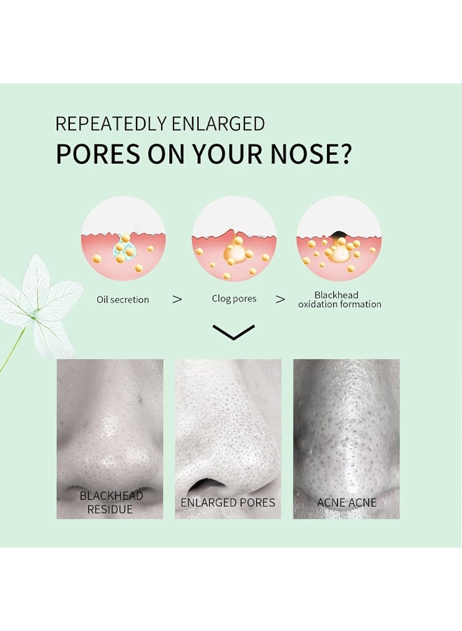 QANZIRE Blackhead Remover Mask,90 Pcs Blackhead Remover Mask Peel Off Nose Strips Blackhead Remover Witch Hazel Extract 2 in 1 Blackhead Mask for Nose, Chins, Forehead & Face Grandma Mothers Day Gift - Image 5