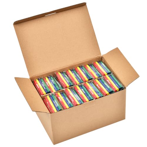 Madisi Crayons Bulk Pack Regular Size 4 Colors cellophane 250 Packs 1000 Count - Image 1