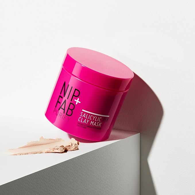 NIP+FAB قناع الطين الوردي من نيب فاب ساليسيليك فيكس 170 مل لقناع الوجه للبشرة المزدحمة ينظف البشرة بعمق يفتح المسام المسدودة يزيل السموم والشوائب - Image 2
