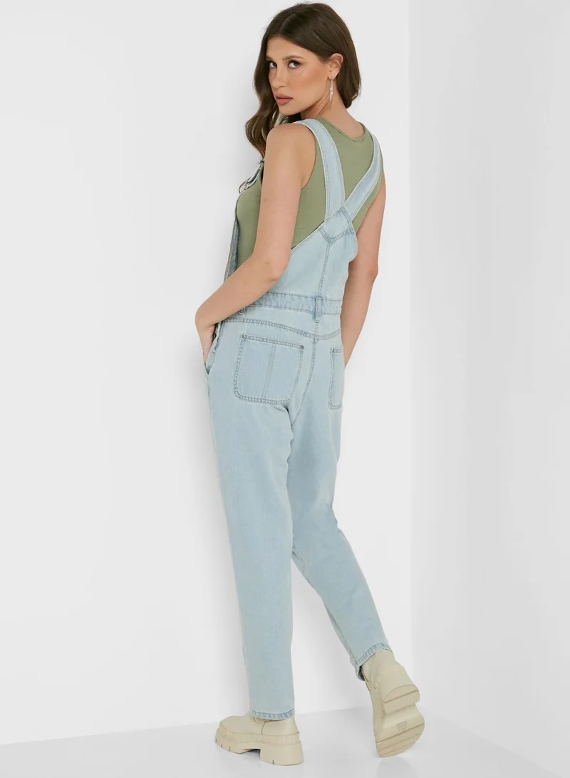 boohoo Denim Dungaree