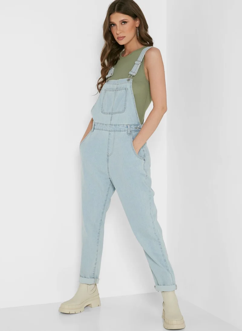boohoo Denim Dungaree