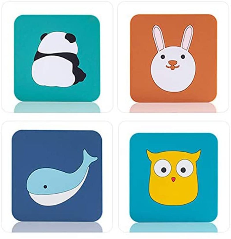 KPNG Silicone Coasters for Drinks Kids, Non-Slip Soft Silicone Material Table Coasters for Housewarming, Kitchen, Drink Coaster (Pack of 4, Small 9 x 9 x 0.8 cm) - Image 1