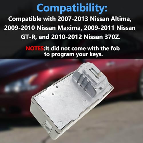BSNOVT Ignition Switch Electronic Steering Lock Compatible with Nissan Altima 2007-2013 Maxima 2009-2010, GTR 2009-2011, 370Z 2010-1212,Ignition Starter Switch Replaces 48700-9N00B 48708-9N00A 487009N00B - Image 2