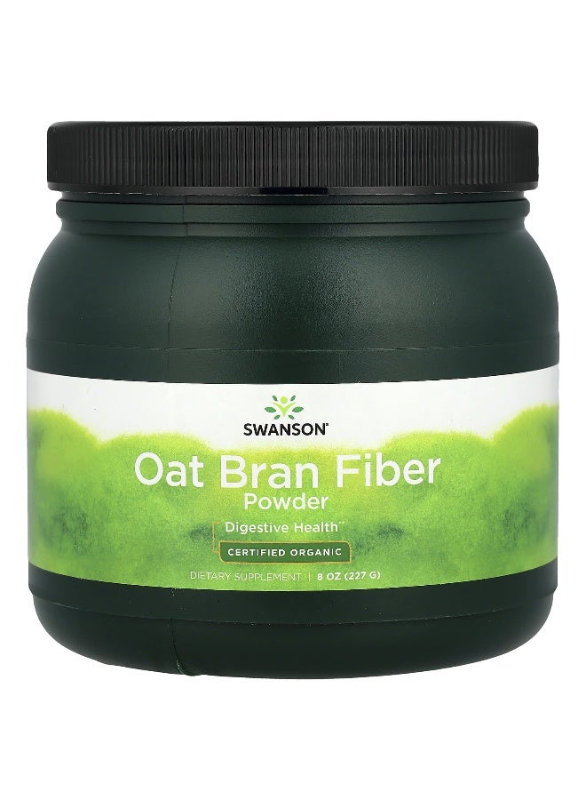 Swanson, Certified Organic Oat Bran Fiber Powder, 8 oz (227 g) (Packaging may vary) - Image 1