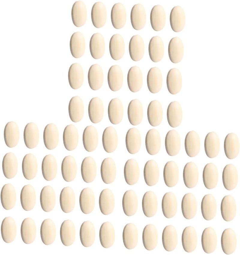 3 Pack 90 Pcs DIY Bead Accessories Solid Oblate Beads For Necklace Bracelet Home Art - Image 1