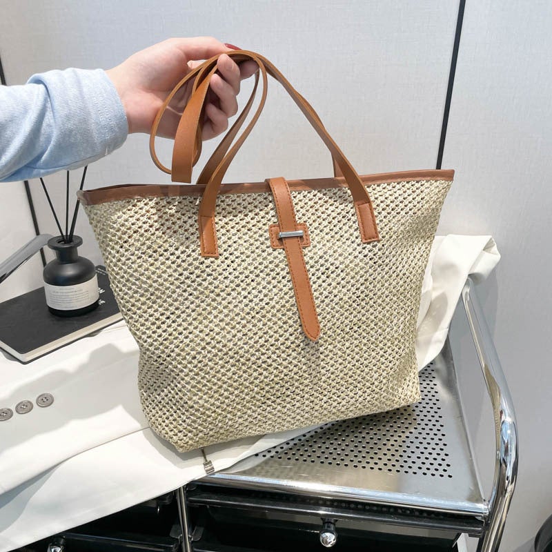 Fashion Woven Tote Bag - Image 3