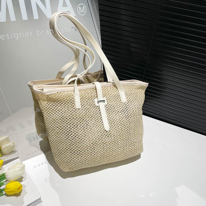 Fashion Woven Tote Bag - Image 4