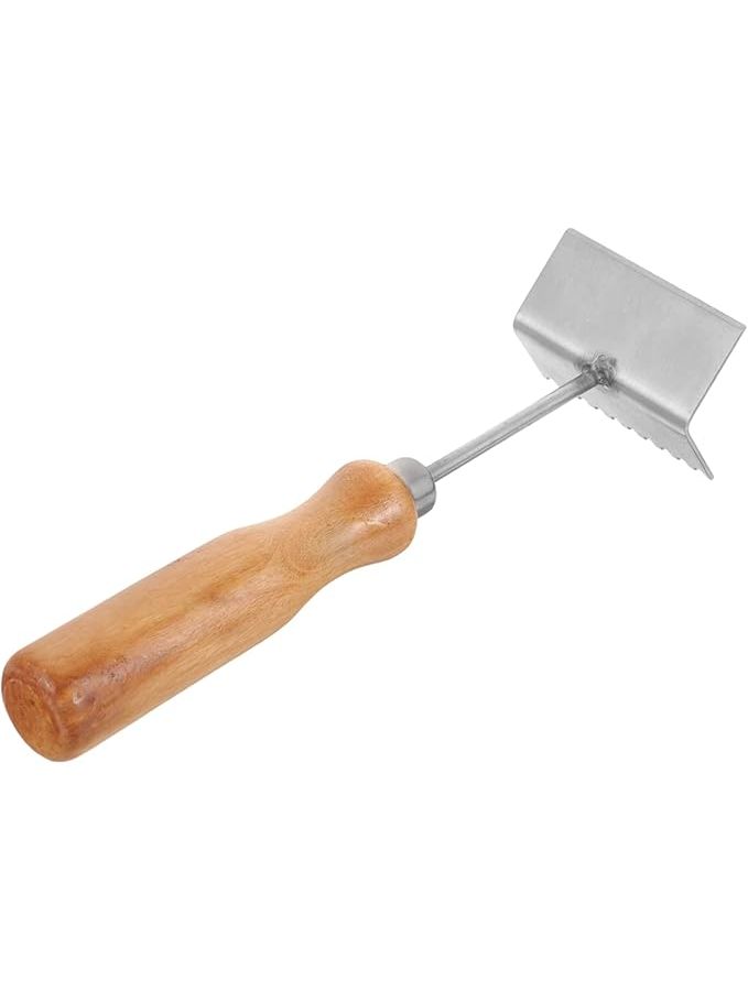 Professional Beekeeping Shovel Steel Blade With Wooden Handle Beehive Frame Tool 1 Pack - Image 1