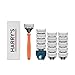 Harry's Original Shaving Kit for Men - Razor Handle, 15 Razor Blade Refills, and Travel Blade Cover - German Engineered - Orange - Image 2