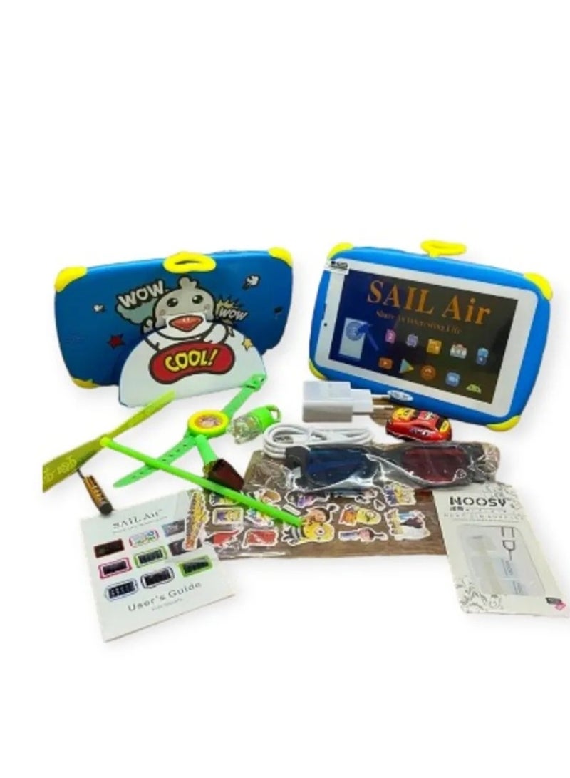 Android Kids Tablet Bluetooth WiFi Parental Control GMS Shockproof Case multiple Pre-Installed apps