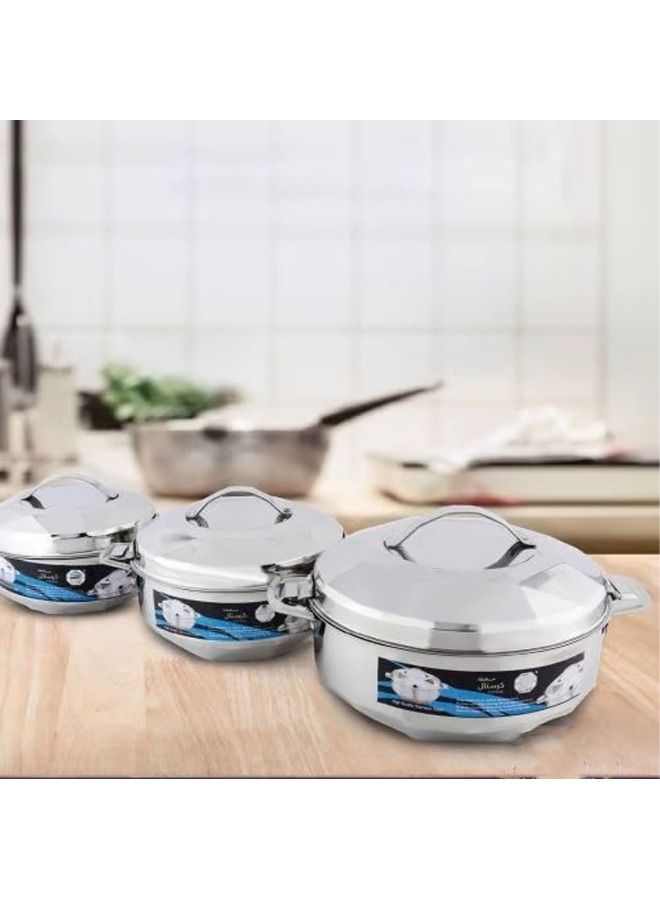 Stainless steel food container set 3500, 5000, 8500 ml - Image 1