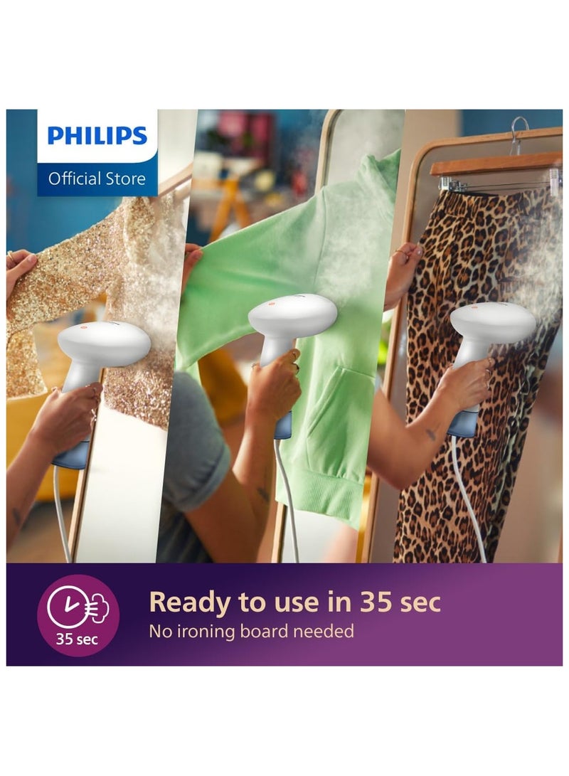 Philips 1000 Series Handheld Garment Steamer STH1000/10 85 ml 900 W STH1000 White & blue - Image 4