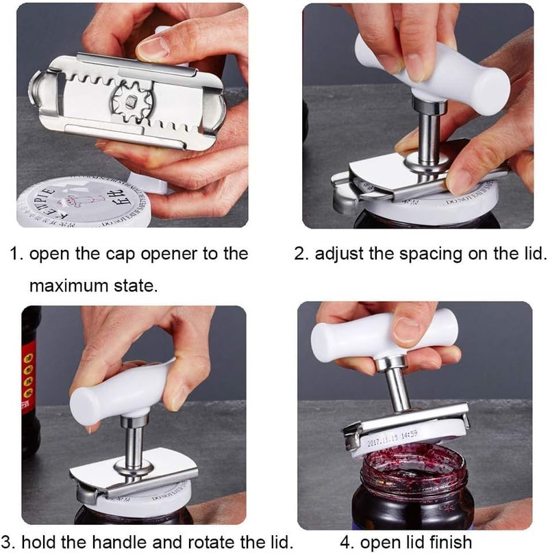 KUNYA Jar Opener,Lid Opener - Powerful Lid and Jar Opener Effortless for Weak Hands & Seniors with Arthritis Bottle Opener and Can Opener for Seniors or Kids Open Any Size Jar & Bottle - Image 3