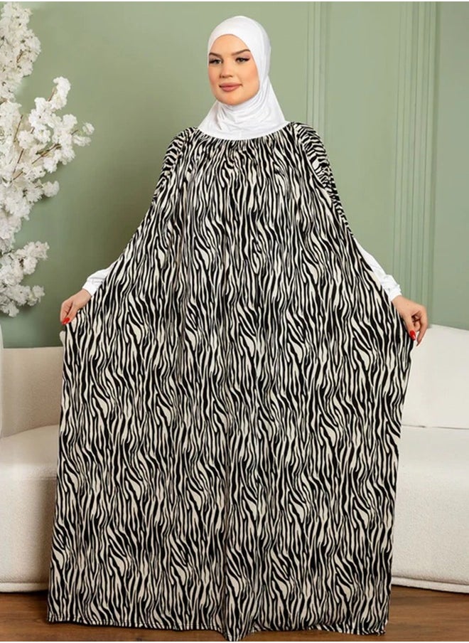 زمرد ثوب صلاة چيرسيه كويتي- عملي مع غطاء الرأس من زمرد فاشون  - Image 2