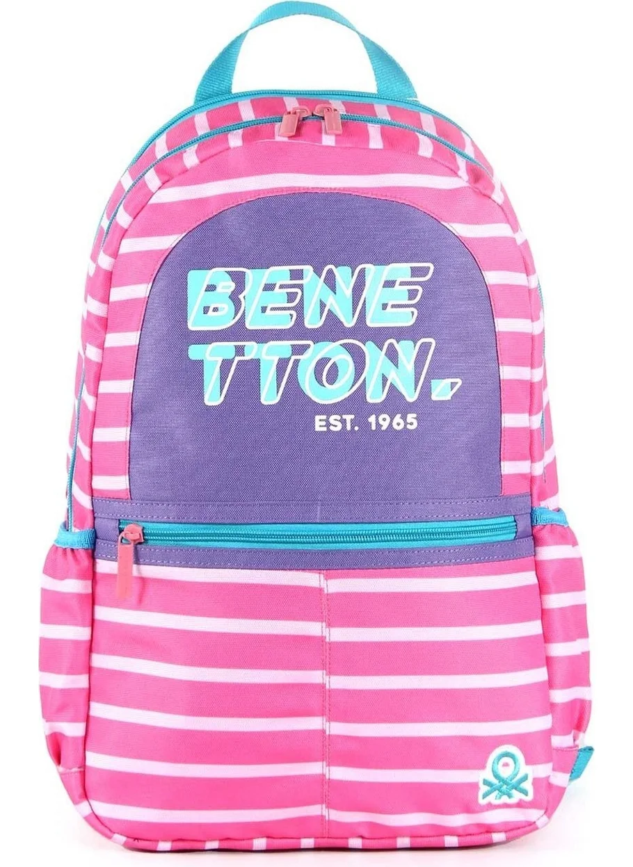 بينيتون Girl's Double Compartment Backpack 03752