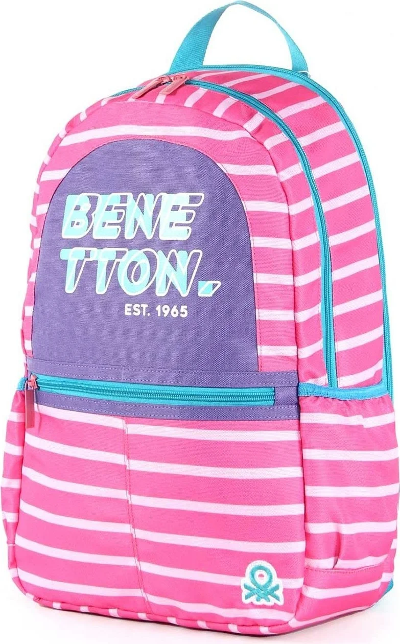 بينيتون Girl's Double Compartment Backpack 03752