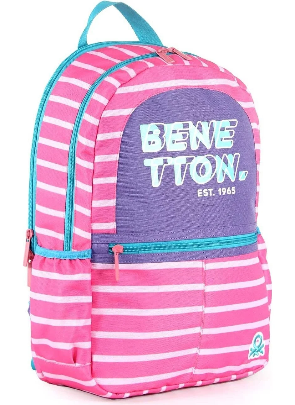 بينيتون Girl's Double Compartment Backpack 03752