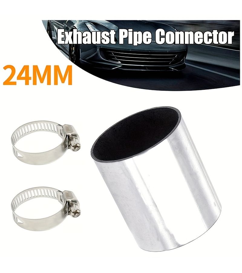 1 Set Stainless Steel Exhaust Pipe Connector for Air Diesel Parking Heater with Clamps - Image 4