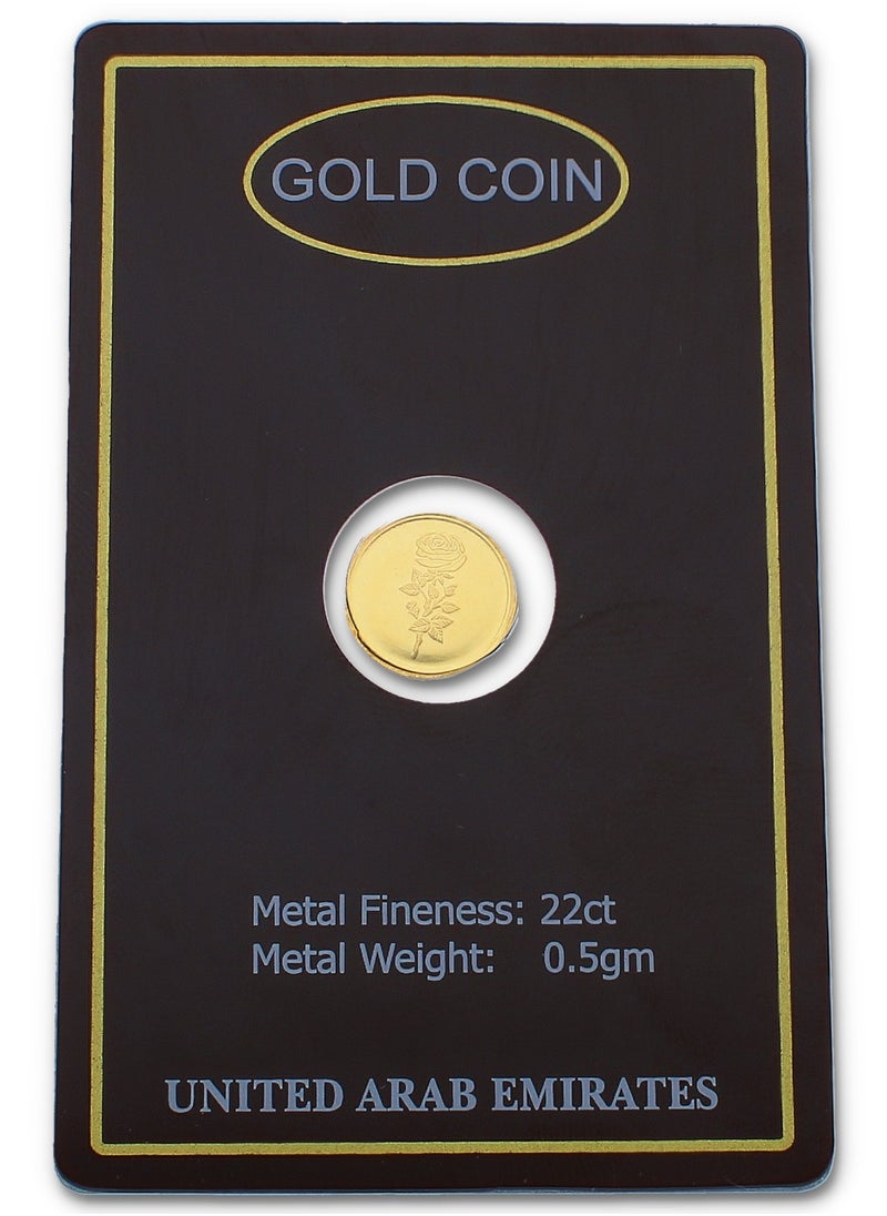 FK Jewellers 0.5g Gold Coin 22KT  - Image 3