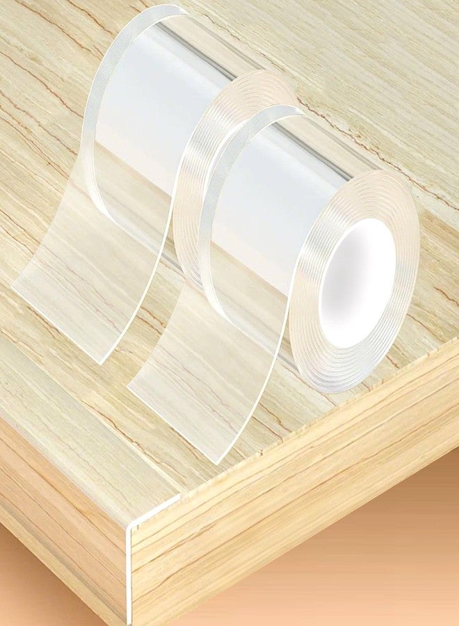 CHENYA 2 Rolls Clear Soft Corner Protectors for Furniture Strip,Sharp Edge & Table Bumper,Window Edge,Wall Protector, Soft Corner Guards Safe for Proof,Table Corner Protectors in Family,2.56 in x 13.12 FT - Image 1