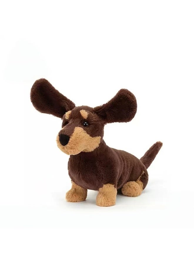 general Simulated Dachshund plush toy soothing doll soft baby doll birthday gift - Image 1