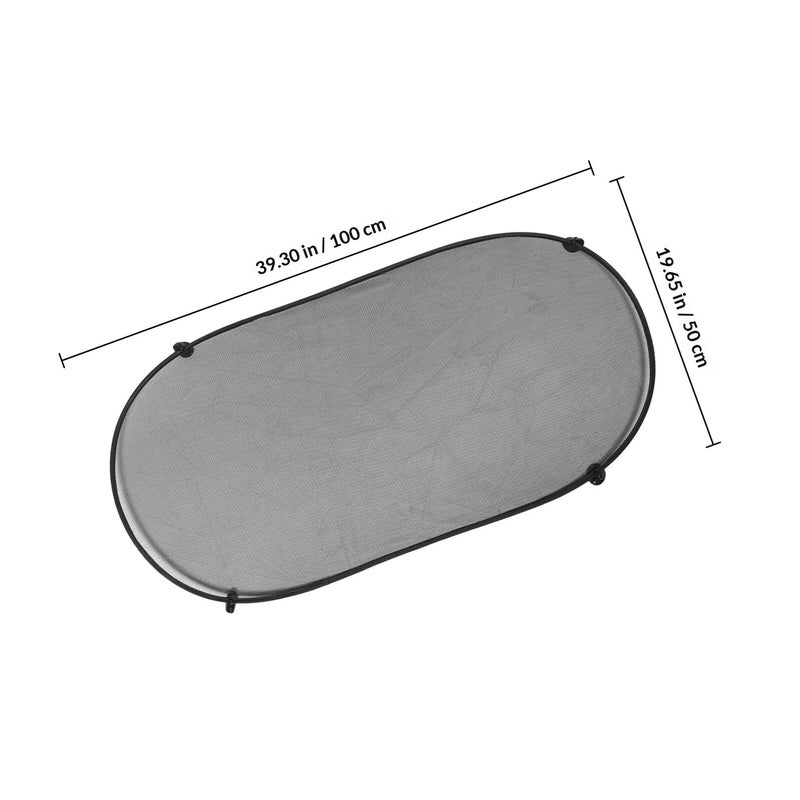 Car Rear Window Sunshade with 4 Suction Cups UV Protection Heat Insulation Mesh Privacy Glare Blocking - Image 3
