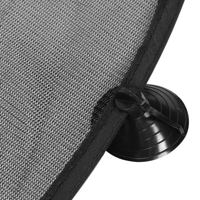 Car Rear Window Sunshade with 4 Suction Cups UV Protection Heat Insulation Mesh Privacy Glare Blocking - Image 4