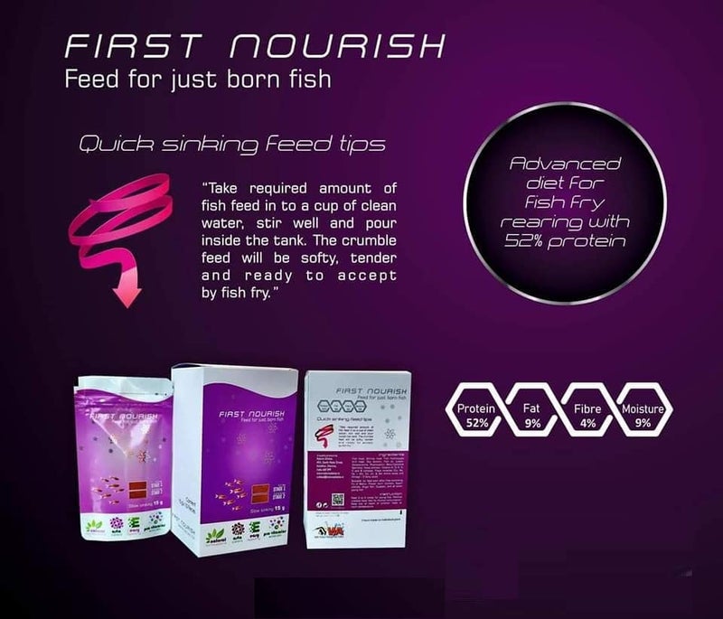 VAYINATO Wa First Nourish|Feed For Just Born Fish|Stage 1 (0.2Mm), 15 Grams & Stage 2 (0.3-0.4Mm), 15 Grams Combo, Slow Sinking Baby Fish Food For All Types Of Baby Fishes - Powder - Image 4