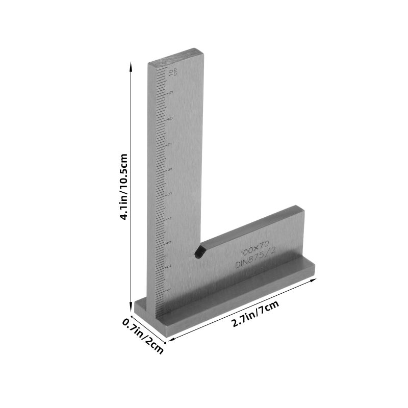 Machinist Precision Engineer Wide Seat Steel 90 Right Angle Ground Hardened Steel Angle Ruler Woodworking Tool - Image 4