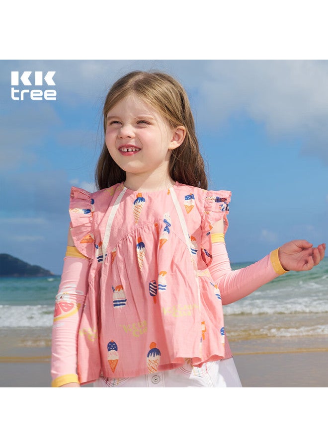 Kocotree Children's Ice Silk Arm Sleeves, Ultra-thin Breathable Uv Protection Summer Arm Covers For Boys And Girls
