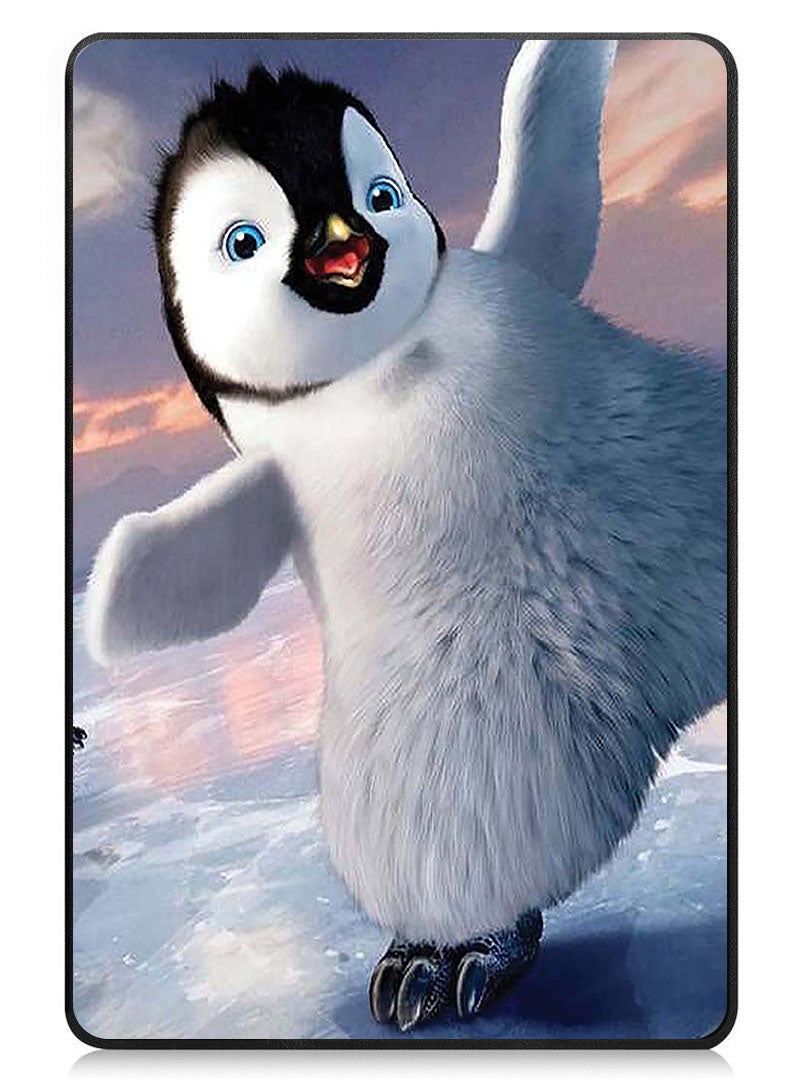 Theodor جراب قابل للطي واقٍ لهاتف Samsung Galaxy Tab A9 مع حامل ثلاثي الطيات وغطاء مقاوم للصدمات بنقشة Penguin Skid - Image 1
