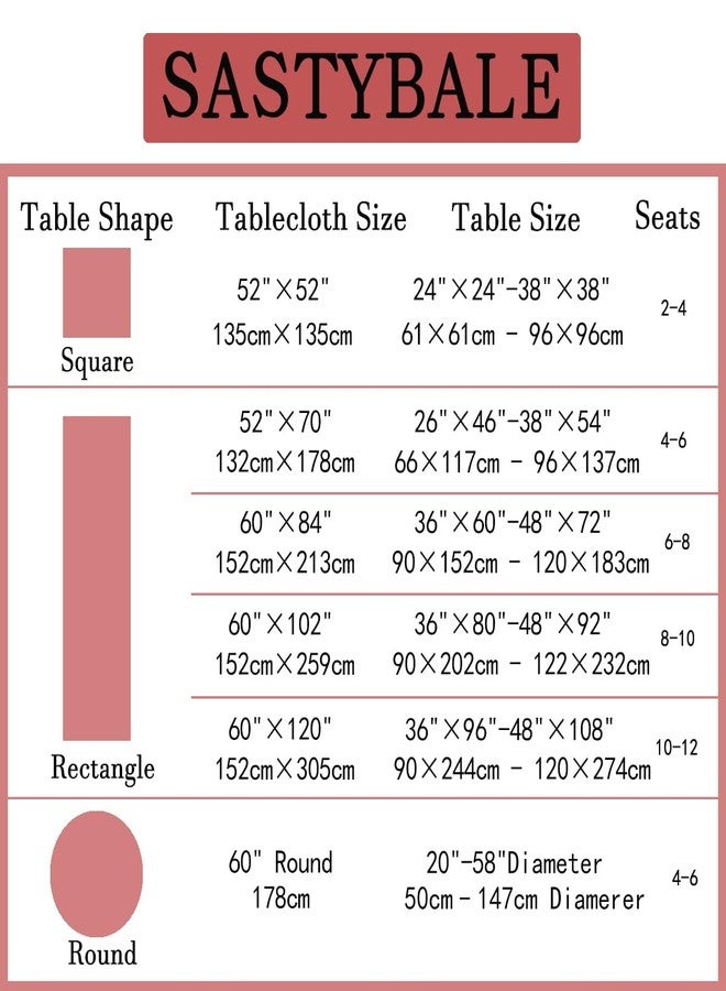 SASTYBALE Pink Faux Linen Tablecloth 52x70 Inch Rectangle - Spill-Proof Stain Resistant Wrinkle-Free Decorative Cover for Mother's Day Romantic Dinner, Kitchen & Wedding Party - Image 5