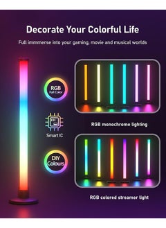 sokany 42cm Smart LED Light Bars, TV Backlight with 8 Modes and Music Sync Modes, Dimmable RGB Light with Remote Control, Smart Flow Light Bar for PC, TV, Room (Black)  - Image 5