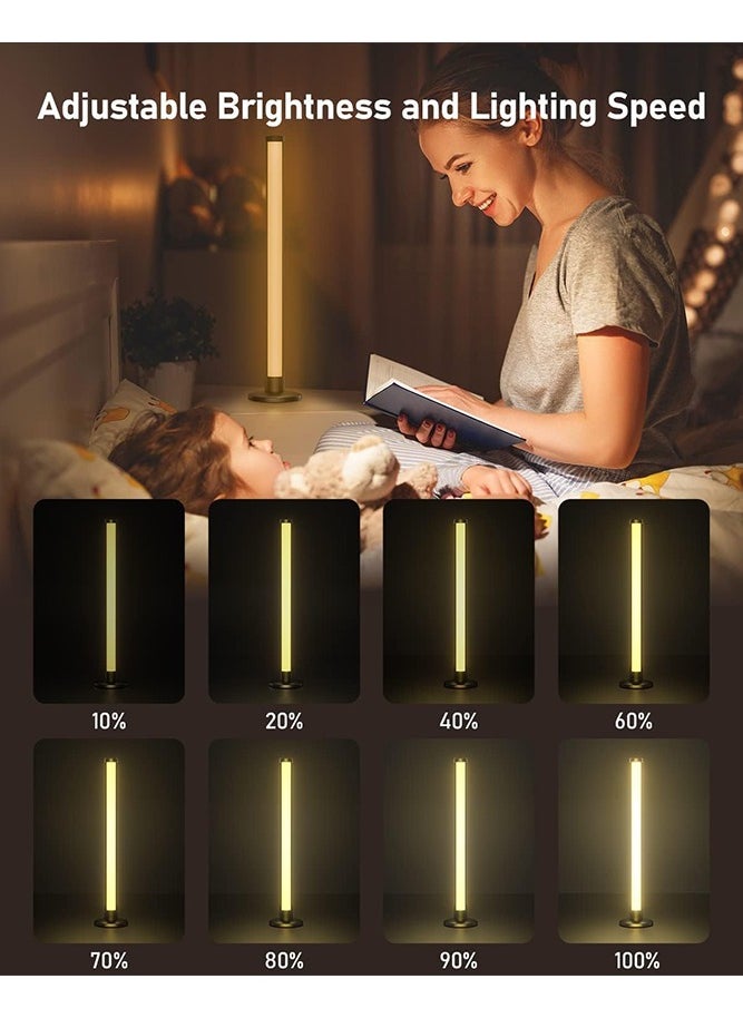 sokany - 42cm Smart LED Light Bars, TV Backlight with 8 Modes and Music Sync Modes, Dimmable RGB Light with Remote Control, Smart Flow Light Bar for PC, TV, Room (Black) - Image 1