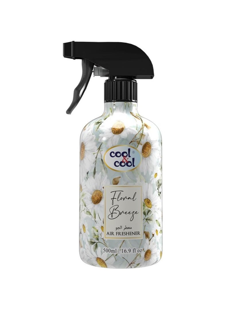 Cool & Cool Floral Breeze Air Freshener Long Lasting Fragrance 500ml  - Image 1