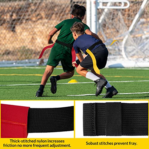 MIUONO Flag Football Belts, Flag Football Set for Adults Kids and Youth, Flag Football Flags for 14 Players Training and Competition Equipment - Image 5