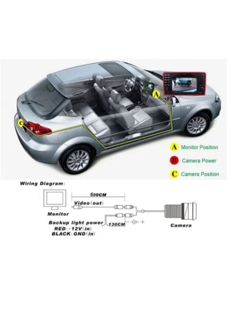 Beauenty Universal Car Rear View Camera - Image 4