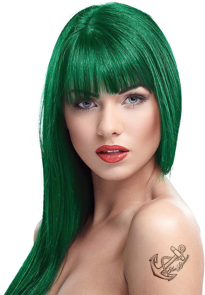 Crazy Colour Pine Green 100ml Four Bottles Semi Permenant Hair Dye