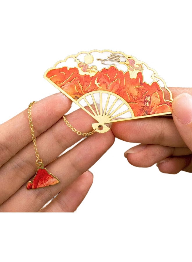 Jiamo Qianli Jiangshan Bookmarks, High-Quality Metal Bookmarks, Classical Chinese Style, Forbidden City Cultural And Creative Souvenirs, Gifts For Teachers, Back-To Season Gifts, Gifts For Classmates, Teacher'S Day Gifts - Image 1