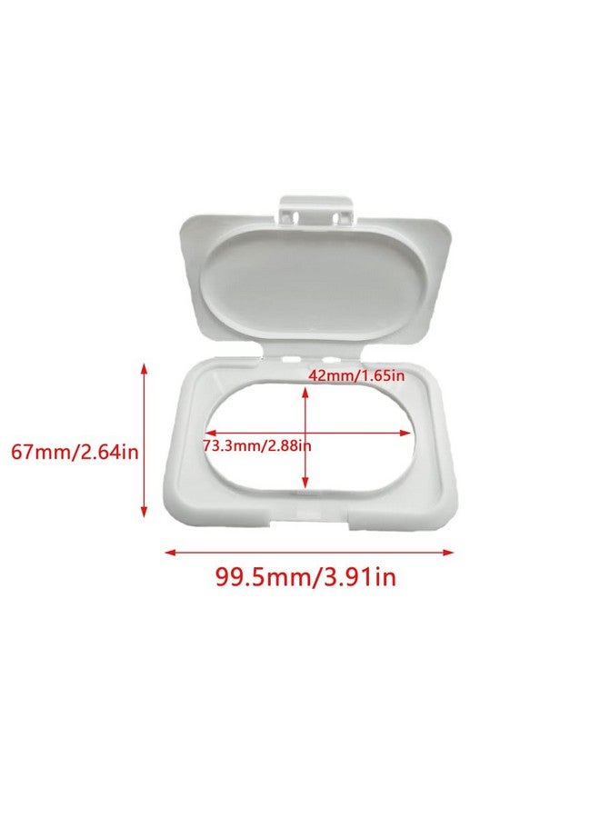 UtySty 5 Pack Baby Wipes Flip Lid Reusable Adhesive Sticky Dispenser Cover Non-Drying Cap for Child Water Wipe Packs Bag Package Portable Pouch Travel Wet Tissues Paper Towel Holder Countainer - Image 2