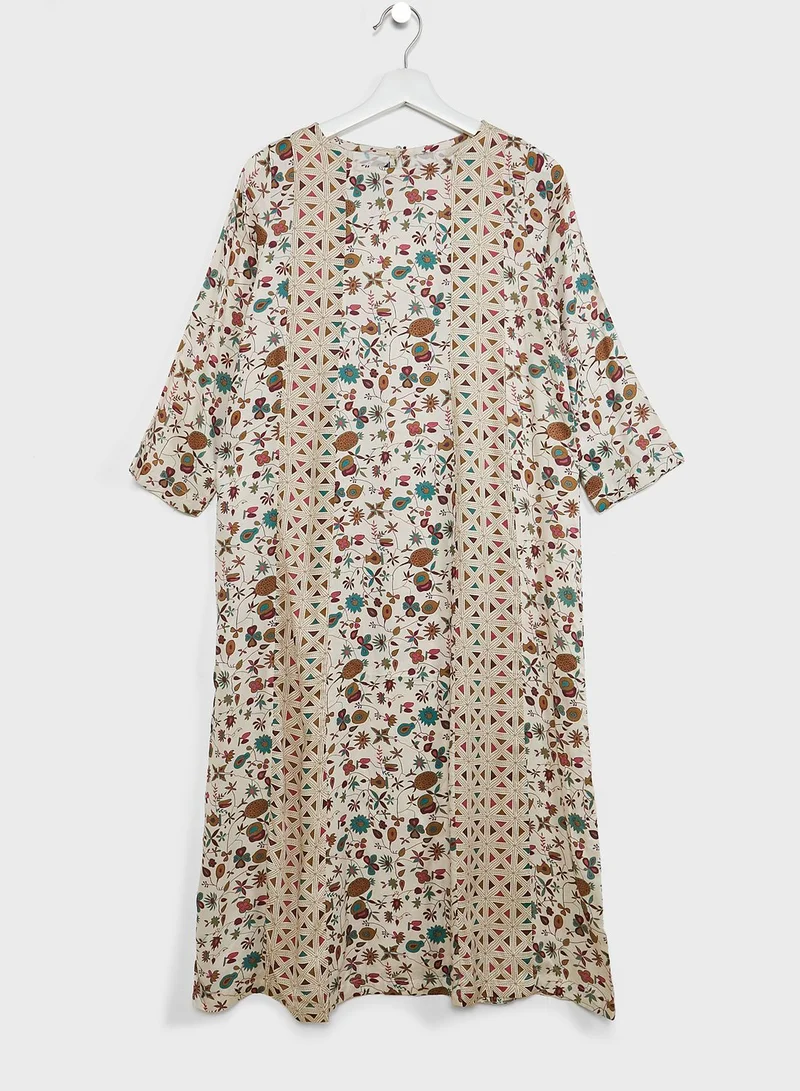 Nishat Linen Kids Printed Jalabiya