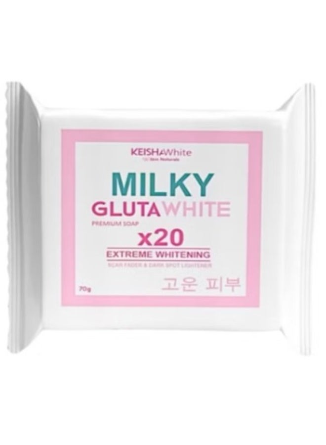 Keisha White Milky Glutawhite Premium Soap - 70g - Image 3
