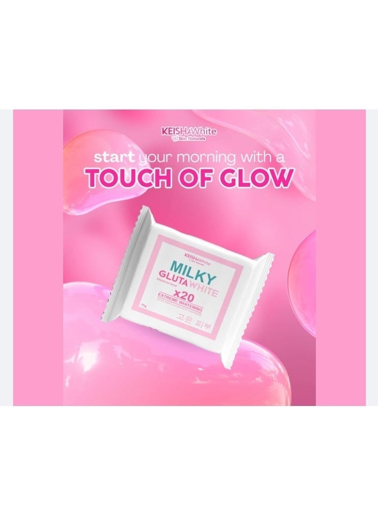 Keisha White Milky Glutawhite Premium Soap - 70g - Image 1
