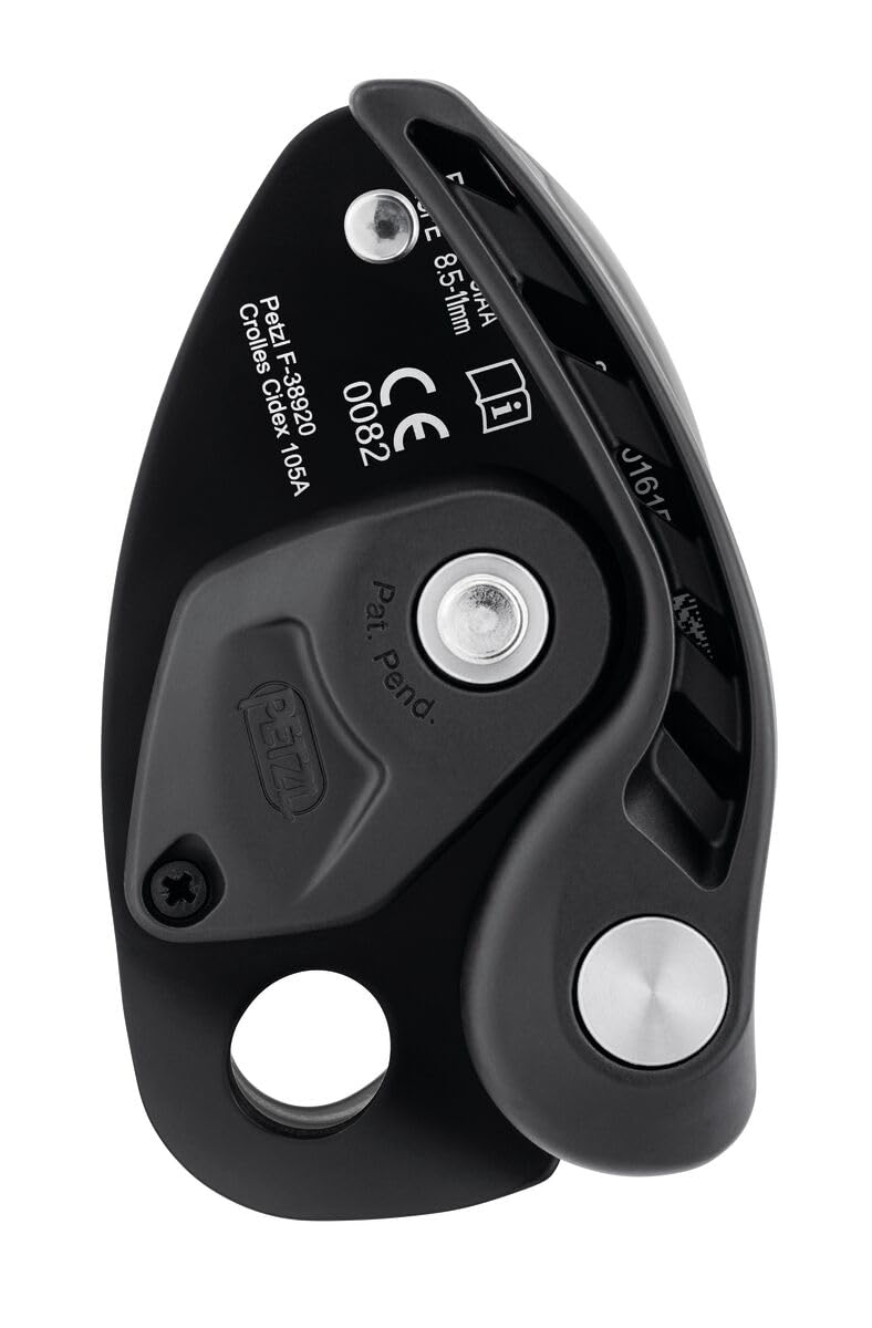 PETZL NEOX Belay Device with cam-Assisted Blocking, Optimized for Lead Climbing, Light Gray - Image 2