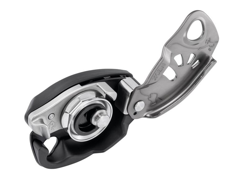PETZL NEOX Belay Device with cam-Assisted Blocking, Optimized for Lead Climbing, Light Gray - Image 5