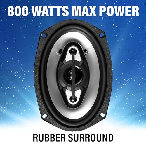 BOSS Audio Systems NX694 Onyx Series 6 x 9 Inch Car Door Speakers - 800 Watts (per Pair), Coaxial, 4 Way, Full Range 4 Ohms, Sold in Pairs, Bocinas para Carro - Image 2
